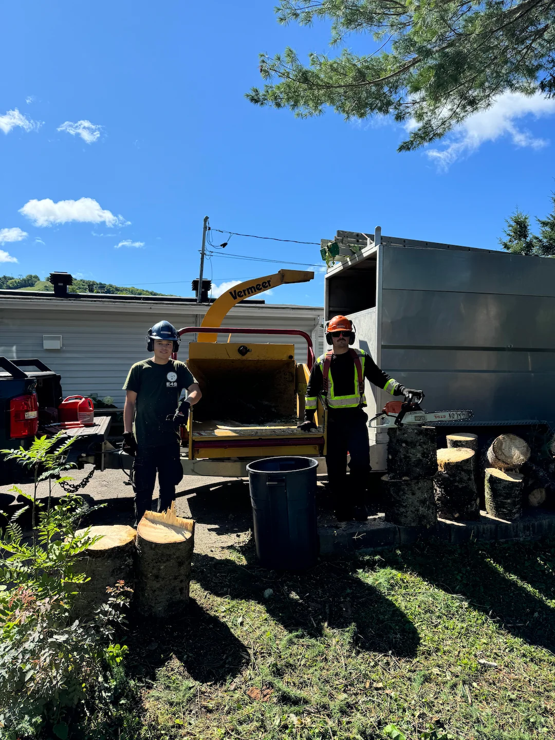 Équipe E4S en intervention forestière